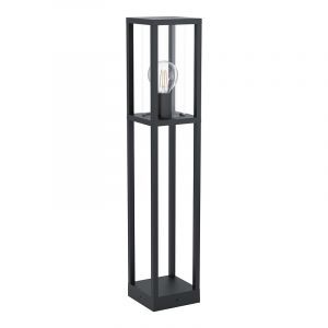 Zwarte moderne buitenlamp, Laszlo, aluminium, IP54