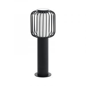 Zwarte moderne buitenlamp, Latife, staal, IP44