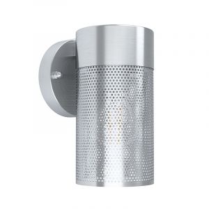 Zilveren moderne buitenlamp, Liliane, rvs, IP44