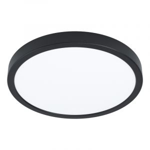 Zwarte badkamer plafondlamp Pascale, staal, 20w 3000K (warm wit) LED