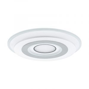 Witte moderne plafonniere, Sim, kunststof, met verstelbare lichtkleur