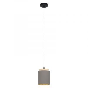 Bruine moderne hanglamp stof, Gabi