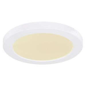 Witte plafonnière Cage, kunststof, 18W, geïntegreerd LED met verstelbare lichtkleur
