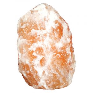 Oranje zoutlamp Mersa, 16 cm