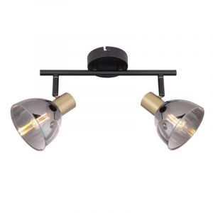 Gouden plafondspot Arthur, glas, modern
