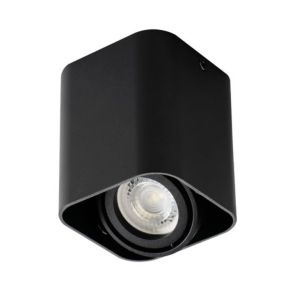 Moderne opbouwspot zwart, Bera
