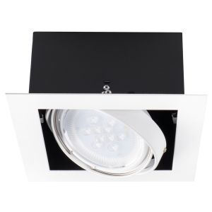 Witte inbouwspot Tracy, metaal, AR111