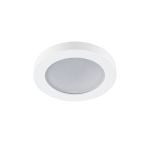 Badkamer inbouwspot Elio, wit, IP44, rond