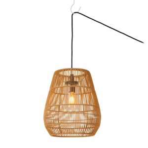 Bruine buitenlamp landelijk, Nerida, IP44