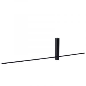 Zwarte wandlamp Segin, aluminium
