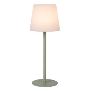 Groene oplaadbare buiten tafellamp modern, Tyon, 2W, 2700K LED, IP65, met touchdimmer