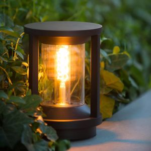 Zwarte buitenlamp Cadix, aluminium