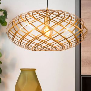 Gouden hanglamp Wolfram, metaal
