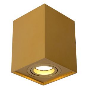 Gouden opbouwspot Tube, aluminium