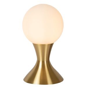 Gouden tafellamp modern, Moya, met schakelaar