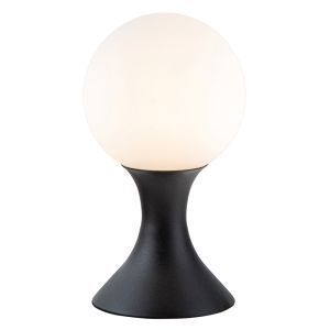 Zwarte tafellamp modern, Moya, met schakelaar