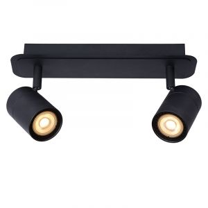 Zwarte moderne plafondlamp, Lennert, metaal, IP44