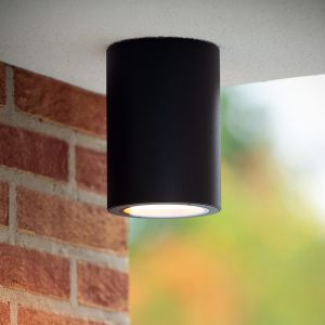 Zwarte opbouwspot modern, Volantis, IP54