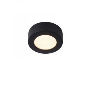 Zwarte plafonniere Brice, aluminium, 8w geintegreerd warm wit LED