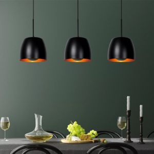 Zwarte klassieke hanglamp, Nolan, metaal