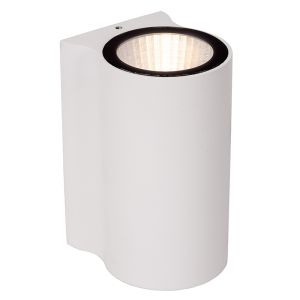 Witte buitenlamp modern, Akra, 6W, 3000K LED, IP54