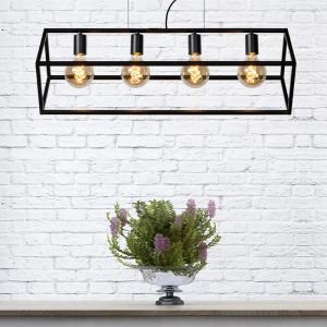 Zwarte hanglamp Fabian, metaal