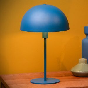 Blauwe moderne tafellamp, Siemon, metaal