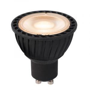 Dimbare Lucide GU10 LED lamp, Jordan, zwart, 5W, dim to warm