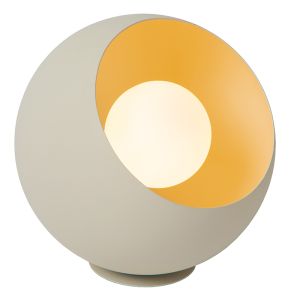 Beige tafellamp modern, Doredos, met schakelaar