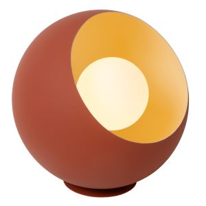 Oranje tafellamp modern, Doredos, met schakelaar