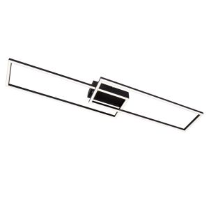 Zwarte plafonnière modern, Arianne, 23W, white switch LED