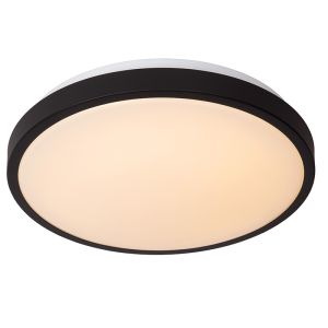 Zwarte badkamer plafondlamp modern, Dasher, 18W, 2700K LED, IP44