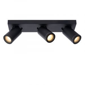 Zwarte plafondspot Taylor, aluminium, IP44