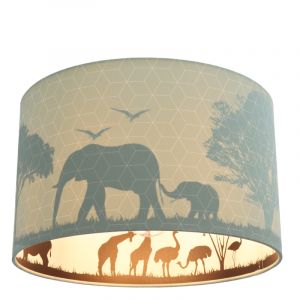 Mint dieren kinderkamer plafondlamp Safari, Binnenzijde doorschijnend