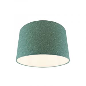 Groene plafondlamp met rondjes motief