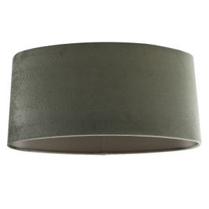 40 cm ovale velours groene lampenkap, Rody