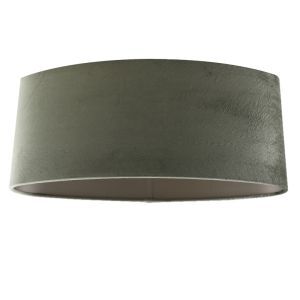 50 cm ovale velours groene lampenkap, Rody