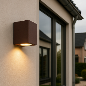 Moderne Corella wandlamp - roestbruin, klein