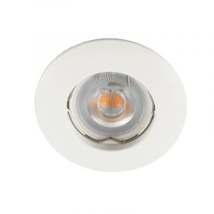 Witte, kleine inbouwspot Rosi, rond