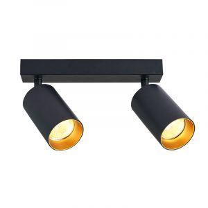 Zwarte plafondspot Nataly, aluminium, modern