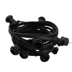 5m prikkabel, 5 fittingen