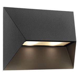 Zwarte buitenlamp modern, Pontio, IP54