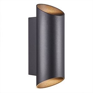 Zwarte buitenlamp modern, Nico, IP54
