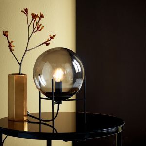 Zwarte tafellamp design, Alton, met schakelaar
