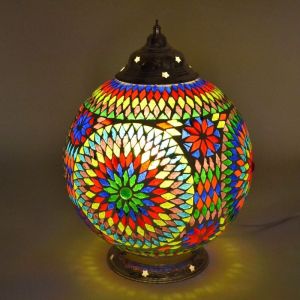 Veelkleurige oosterse tafellamp mozaïek, Dalil