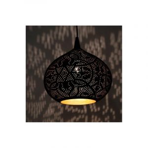 Zwarte oosterse hanglamp metaal, Noah