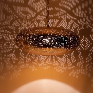 Gouden oosterse hanglamp filigrain, Zina