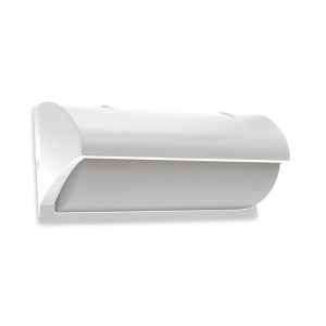 Witte buitenlamp aluminium, Rajko, 12W, 3000K LED, IP54