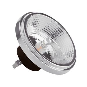 Dimbare Bisolux G53 (AR111) LED lamp Cuma, zwart, 12W, dim to warm