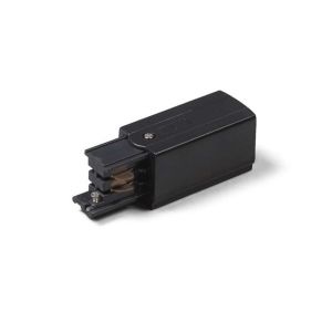 Power connector voor 3-fase railverlichting, links, zwart, Pro
